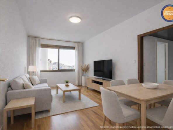 Piso exterior con 3 habitaciones y ascensor en La Salut, Gràcia – Luminoso y con potencial de reforma