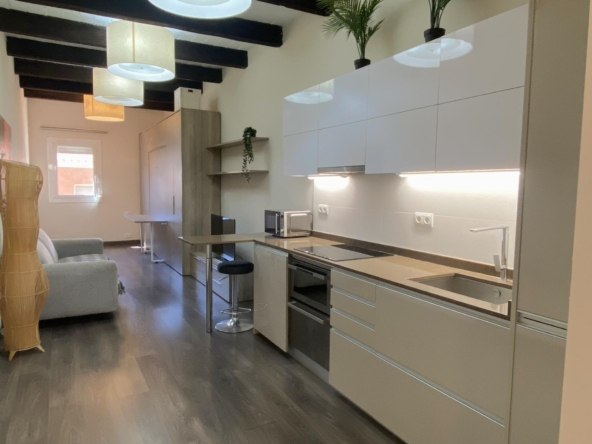 Apartamento  con encanto reformado al lado de la Playa de la Mar Bella.